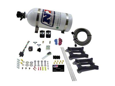 Nitrous Express Dual/4150/Gasoline Nitrous Kit 50-300HP w/10lb Bottle - 30240-10