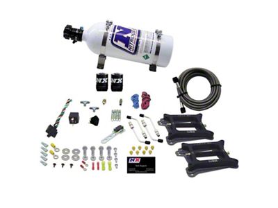 Nitrous Express Dual/4150/Gasoline Nitrous Kit 50-300HP w/5lb Bottle - 30240-05