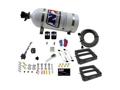 Nitrous Express Dual Dom/Alc Nitrous Kit 100-500HP w/10lb Bottle - 50275-10