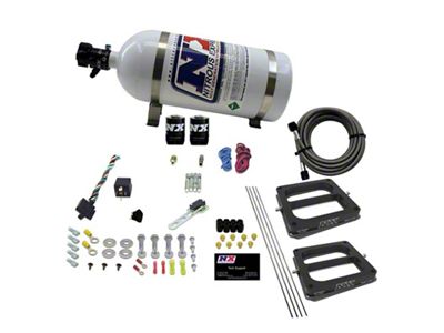 Nitrous Express Dual/Dominator/Gasoline Nitrous Kit 50-300HP w/10lb Bottle - 30270-10
