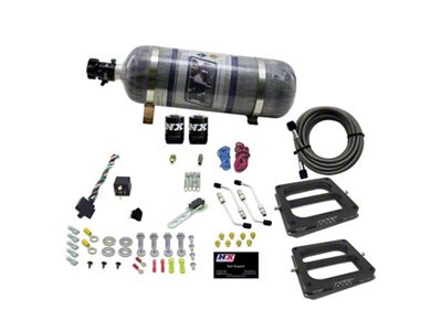 Nitrous Express Dual/Dominator/Gasoline Nitrous Kit 50-300HP w/Composite Bottle - 30270-12