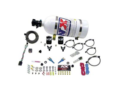 Nitrous Express Dual Nozzle Sport Compact Nitrous Kit 35-50-75HP w/10lb - 20616-10
