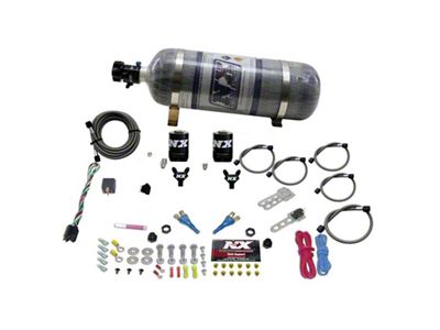 Nitrous Express Dual Nozzle Sport Compact Nitrous Kit 35-50-75HP w/12lb - 20616-12