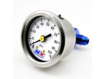Nitrous Express Fuel Pressure Gauge 0-100 PSI w/Manifold - 15512