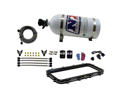 Nitrous Express Holley High Ram Plenum Nitrous Plate Kit w/15lb - 20940-15
