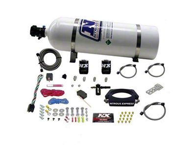 Nitrous Express LT2 C8 Nitrous Plate Kit 50-300HP w/15lb Bottle - 20962-15