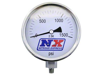 Nitrous Express Nitrous Pressure Gauge 4in-High Accuracy