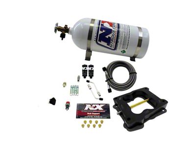 Nitrous Express Q-Jet/Holley Spread Bore Hitman Nitrous Kit 100-150-200HP w/10lb - 40080-10