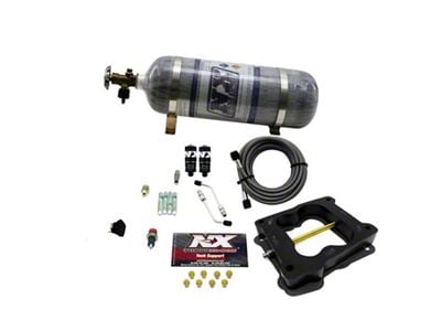 Nitrous Express Q-Jet/Holley Spread Bore Hitman Nitrous Kit 100-150-200HP w/Composite - 40080-12