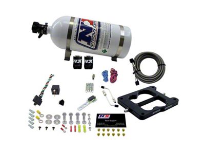 Nitrous Express Q-Jet/Holley Spread Bore Nitrous Kit 50-300HP w/10lb Bottle - 30080-10