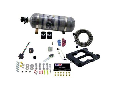 Nitrous Express Q-Jet/Holley Spread Bore Nitrous Kit 50-300HP w/Composite Bottle - 30080-12