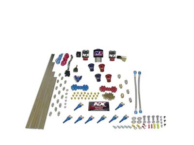 Nitrous Express Shark Dual Stage/Gas/Rails 16 Nozzles Nitrous Kit 200-1200HP - 90208-00