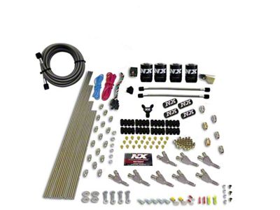 Nitrous Express Vortech Nozzle Nitrous Kit 200-500HP Gas w/Dist Block - 80016-00