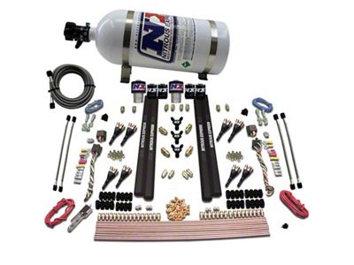 Nitrous Express SX2 Dual Stage/Gas/Rails 8 Nozzles Nitrous Kit 200-1200HP - 90209-10