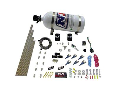 Nitrous Express V6AN Gasoline EFI Nitrous Kit 150-375HP w/10lb Bottle - 80006EFI-10