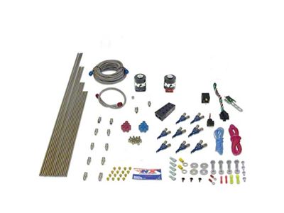 Nitrous Express V8AN Gasoline EFI 100-500HP Nitrous Kit w/o Bottle - 80000EFI-00