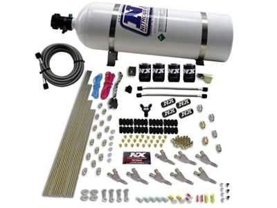 Nitrous Express Vortech Nozzle Nitrous Kit w/15lb Bottle - 80016-15