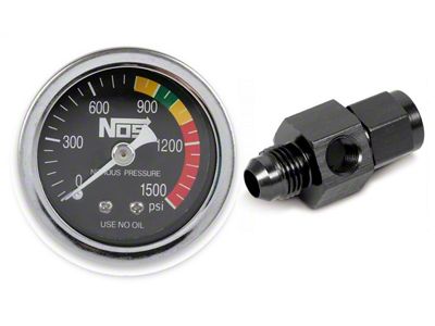 NOS Nitrous Oxide Pressure Gauge - 15935