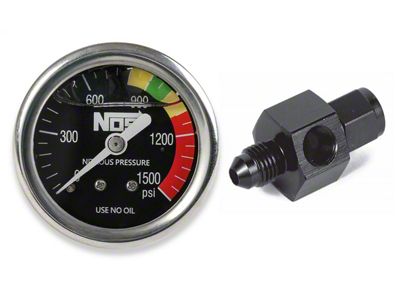 NOS Nitrous Oxide Pressure Gauge - 15937