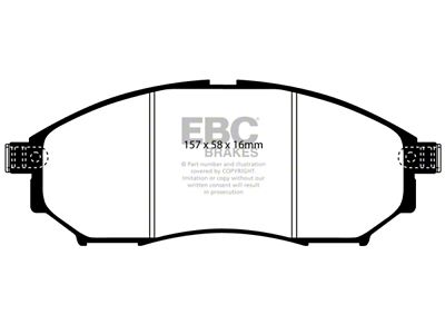 EBC Brakes Yellowstuff Brake Pad Sets Fronts Only - DP41671R