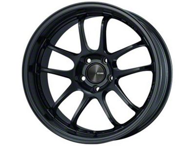 Enkei PF01EVO Matte Black Wheel; 17x9.5; 22mm Offset; 5x114.3mm Bolt Pattern; 75mm Hub Bore