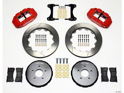 Wilwood Narrow Superlite 6R Front Hat Kit 13.06in Red Nissan - 140-11583-R