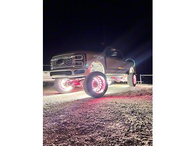 North Georgia Lighting Extreme High Intensity Pure White LED Wheel Lights; 20-Row (Universal; Some Adaptation May Be Required)