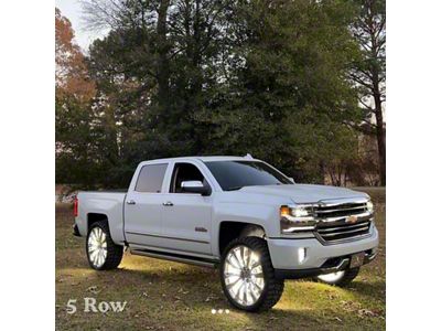 North Georgia Lighting Extreme High Intensity Pure White LED Wheel Lights; 5-Row (Universal; Some Adaptation May Be Required)