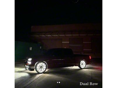 North Georgia Lighting High Intensity Pure White LED Wheel Lights; 2-Row (Universal; Some Adaptation May Be Required)