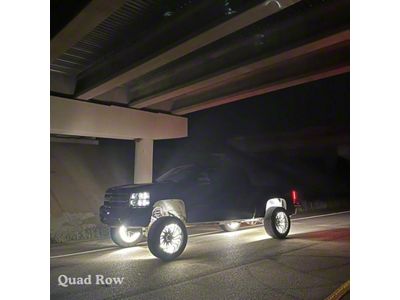 North Georgia Lighting High Intensity Pure White LED Wheel Lights; 4-Row (Universal; Some Adaptation May Be Required)