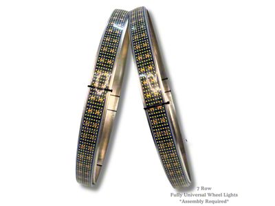 North Georgia Lighting Pure White LED Wheel Lights; 7-Row (Universal; Some Adaptation May Be Required)