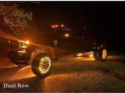 North Georgia Lighting Sequential Switchback LED Wheel Lights; 2-Row (Universal; Some Adaptation May Be Required)