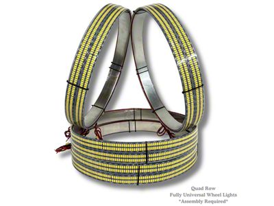 North Georgia Lighting Ultra High Intensity Pure White Wheel Lights; 2-Row (Universal; Some Adaptation May Be Required)