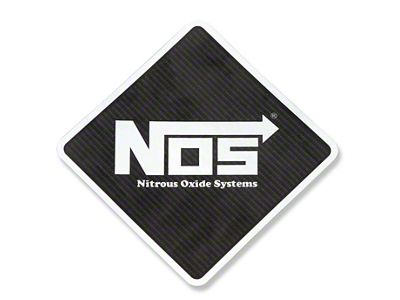 NOS Decal; Carbon Fiber; 3 3/4 in. x 3 3/4 in. Diamond Shape; - 19216;