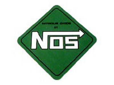 NOS Decal; Racing; 4 in. x 4 in.; Green; - 19205;