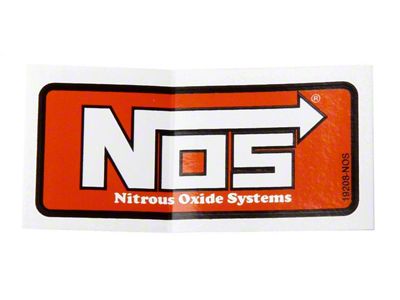 NOS Decal; Standard; 1 3/8 in. x 2 7/8 in.; - 19208;