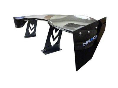 NRG Innovations Carbon Fiber Spoiler - Universal 59in. w/ Arrow - CARB-A590