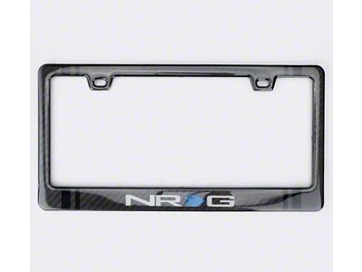 NRG Innovations Carbon License Plate Frame/ Fiber Poly Dip Finish Wet - CARB-P200