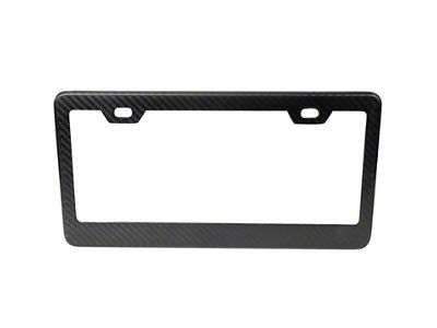NRG Innovations License Plate Frame - Dry Carbon Fiber - CARB-P100M