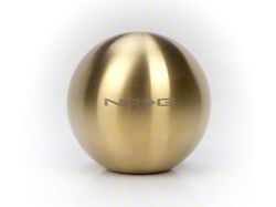 NRG Innovations Chrome Gold Titanium Round Shifter Heavy Weight - SK-350GD