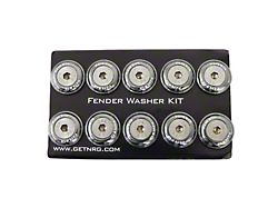 NRG Innovations Fender Washer Kit w/Rivets For Plastic Gunmetal - Set - FW-100GM