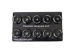 NRG Innovations Fender Washer Kit w/Color Matched M6 Bolt Rivets For - FW-150BK
