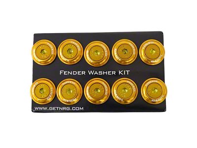 NRG Innovations Fender Washer Kit w/Color Matched M6 Bolt Rivets For - FW-150RG