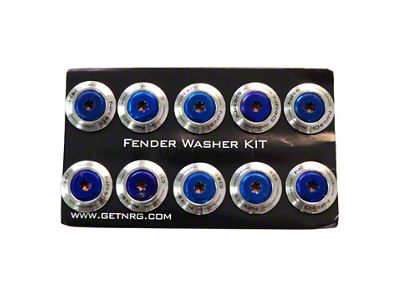 NRG Innovations Fender Washer Kit TI Series M6 Bolts/SS For Plastic - FW-200ST