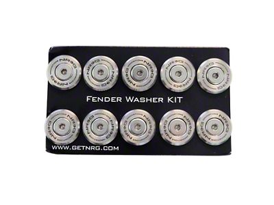 NRG Innovations M-Style Fender Washer Kit TI Series M6 Bolts For - FW-300SS