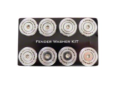 NRG Innovations M Style Fender Washer Kit TI Series M6 Bolts - FW-380SS