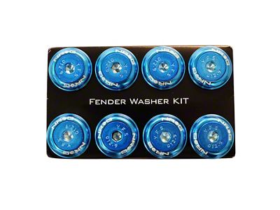 NRG Innovations Fender Washer Kit w/Color Matched M8 Bolt Rivets For - FW-800BL