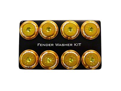 NRG Innovations Fender Washer Kit w/Color Matched M8 Bolt Rivets For - FW-800RG