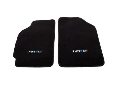 NRG Innovations Floor Mats - 88-91 Honda Civic CRX Logo - FMR-110