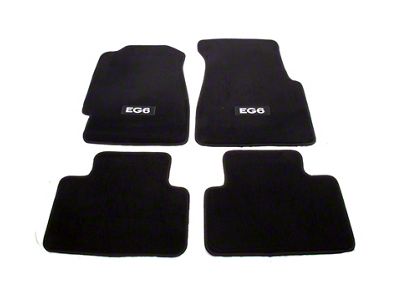 NRG Innovations Floor Mats - 92-95 Honda Civic 2DR EG6 Logo - FMR-120